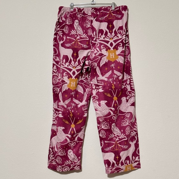 Pottery Barn Teen HARRY POTTER Patronus Damask Flannel Pajama Set Adult XL - Picture 7 of 14